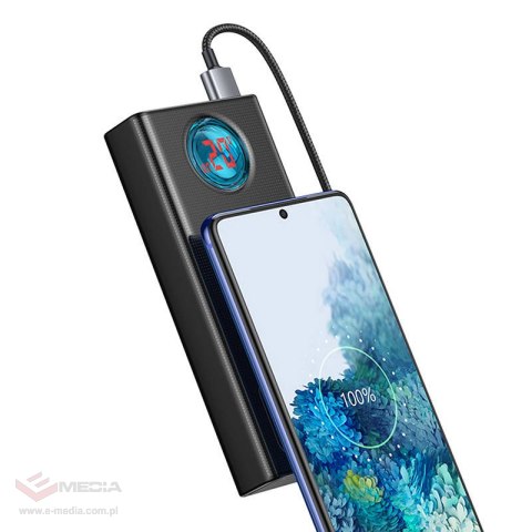 Powerbank BASEUS Amblight 30000mAh 65W 4xUSB USB-C (czarny)