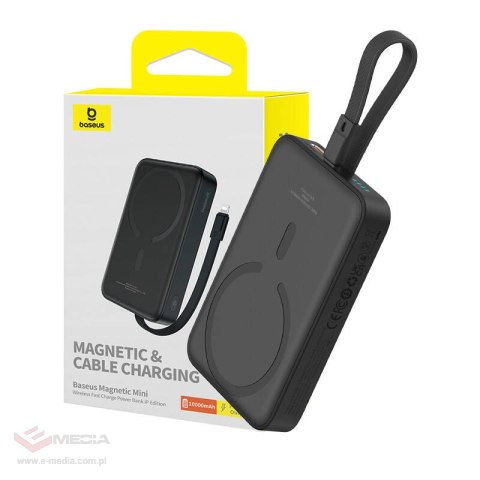 Powerbank BASEUS Magnetic Mini 10000mAh 20W MagSafe (czarny)