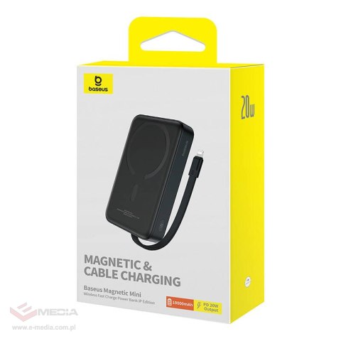 Powerbank BASEUS Magnetic Mini 10000mAh 20W MagSafe (czarny)