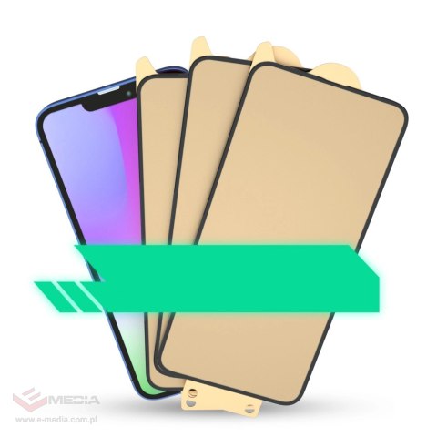 Bestsuit 6w1 zestaw do iPhone 11 Pro Max etui / szkło hartowane flexi / folia na tył / szkło na aparat / ściereczki / aplikator 