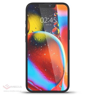 Szkło hartowane Spigen Glass FC na iPhone 13 / 13 Pro / 14 / 16e - czarne