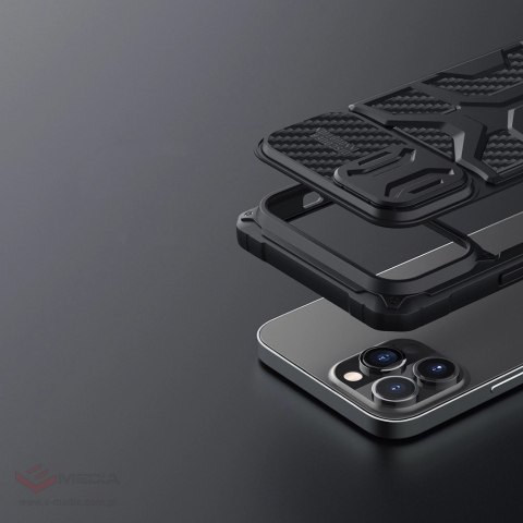 Nillkin Adventurer Case etui do iPhone 13 Pro pancerny pokrowiec z osłoną na aparat czerwony