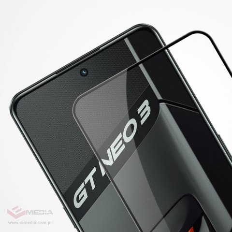 Nillkin CP+PRO ultracienkie szkło hartowane na cały ekran z ramką 0,2 mm 9H Realme GT Neo 3 czarny
