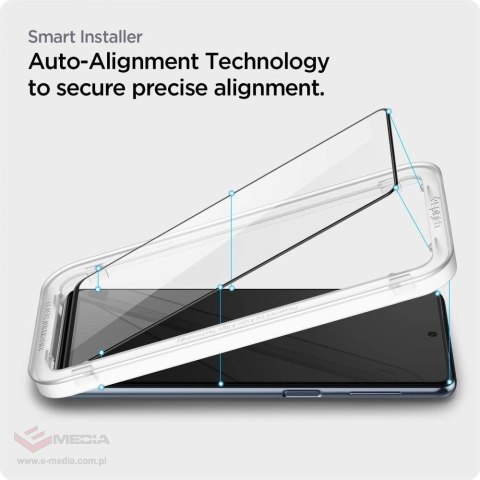 Szkło hartowane Spigen ALM Glass FC na Samsung Galaxy M53 5G - czarne