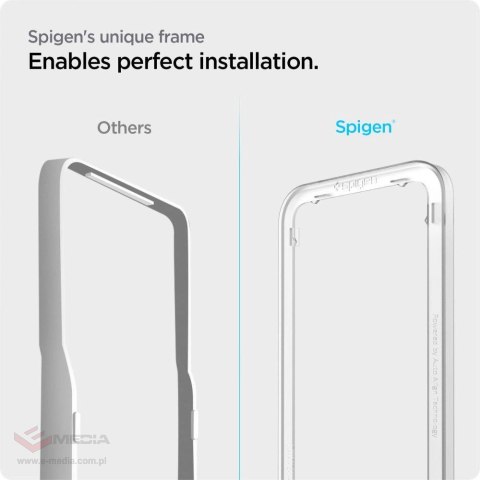 Szkło hartowane Spigen ALM Glass FC na Samsung Galaxy M53 5G - czarne