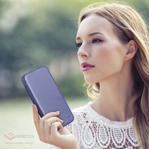 ICarer CE Premium Leather Folio Case skórzane etui iPhone 14 Pro Max z klapką magnetyczne MagSafe jasnofioletowy (WMI14220716-LP