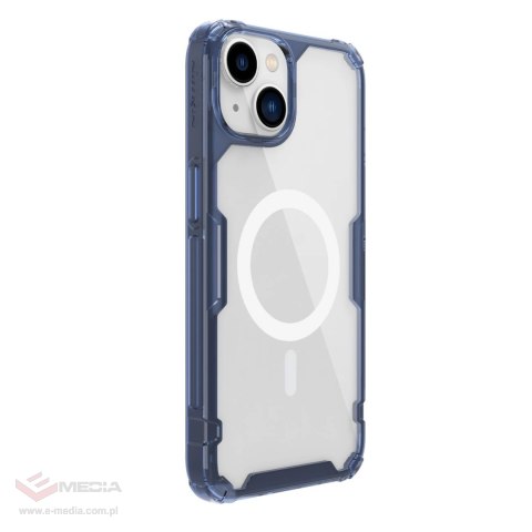 Nillkin Nature Pro Magnetic Case etui iPhone 14 magnetyczny pokrowiec MagSafe niebieski