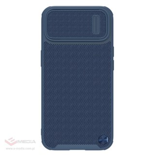 Nillkin Textured S Case etui iPhone 14 Plus pancerny pokrowiec z osłoną na aparat niebieskie