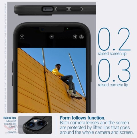 Etui Caseology Parallax Mag MagSafe na iPhone 14 Plus - czarny mat