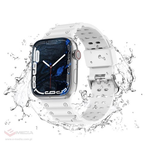 Pasek Strap Triple Protection do Apple Watch 38 / 40 / 41 mm opaska bransoleta - biały