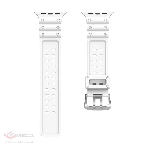 Pasek Strap Triple Protection do Apple Watch 38 / 40 / 41 mm opaska bransoleta - biały