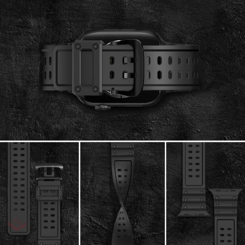 Pasek Strap Triple Protection do Apple Watch 38 / 40 / 41 mm pasek bransoleta - czarny