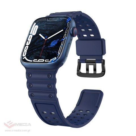Pasek Strap Triple Protection do Apple Watch 38 / 40 / 41 mm opaska bransoleta - granatowy