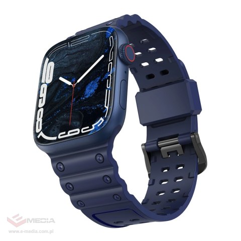 Pasek Strap Triple Protection do Apple Watch 38 / 40 / 41 mm opaska bransoleta - granatowy