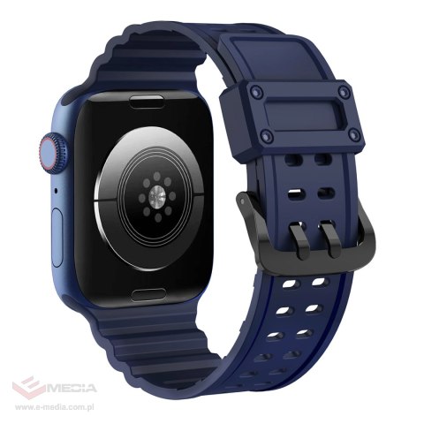 Pasek Strap Triple Protection do Apple Watch 38 / 40 / 41 mm opaska bransoleta - granatowy