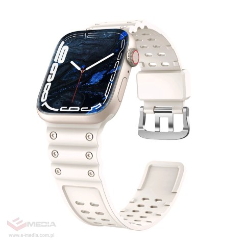 Pasek Strap Triple Protection do Apple Watch 42 / 44 / 45 / 49 mm opaska bransoleta - beżowy