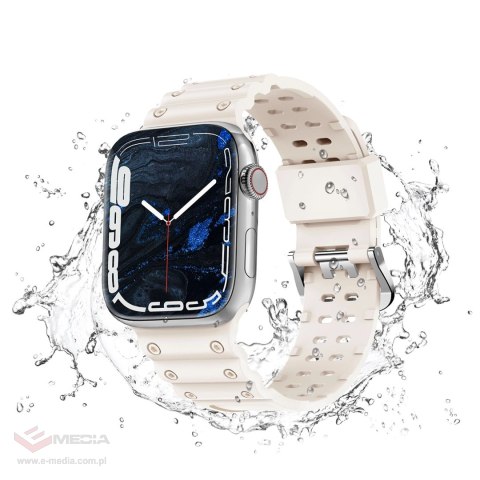 Pasek Strap Triple Protection do Apple Watch 42 / 44 / 45 / 49 mm opaska bransoleta - beżowy