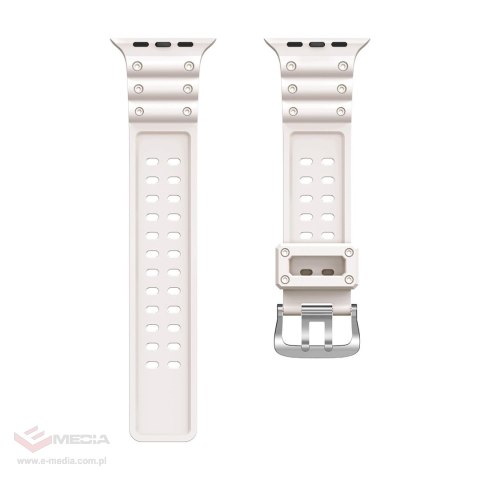 Pasek Strap Triple Protection do Apple Watch 42 / 44 / 45 / 49 mm opaska bransoleta - beżowy