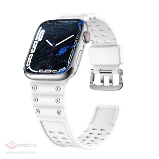 Pasek Strap Triple Protection do Apple Watch 42 / 44 / 45 / 49 mm opaska bransoleta - biały