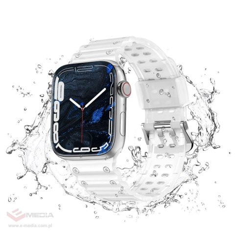 Pasek Strap Triple Protection do Apple Watch 42 / 44 / 45 / 49 mm opaska bransoleta - przezroczysty