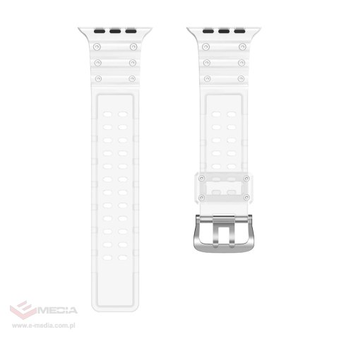 Pasek Strap Triple Protection do Apple Watch 42 / 44 / 45 / 49 mm opaska bransoleta - przezroczysty