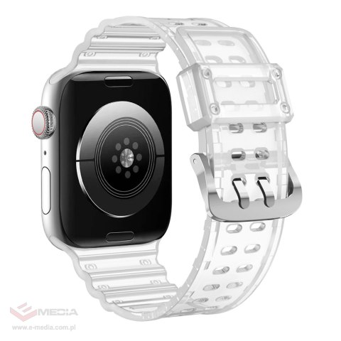Pasek Strap Triple Protection do Apple Watch 42 / 44 / 45 / 49 mm opaska bransoleta - przezroczysty