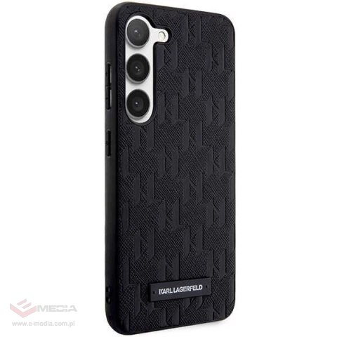 Etui Karl Lagerfeld Saffiano Mono Metal Logo na Samsung Galaxy S23+ - czarne