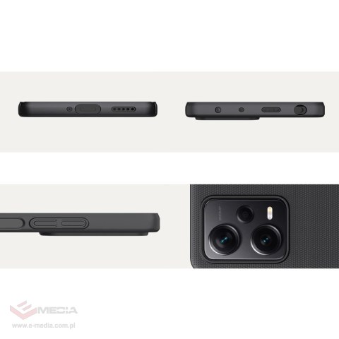 Nillkin Super Frosted Shield etui do Xiaomi Redmi Note 12 Pro / Poco X5 Pro 5G pokrowiec na telefon czarne