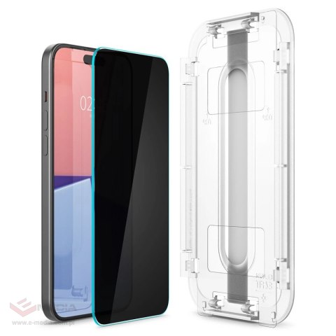 SZKŁO HARTOWANE SPIGEN GLAS.TR "EZ FIT" 2-PACK IPHONE 15 PLUS / 16 PLUS PRIVACY