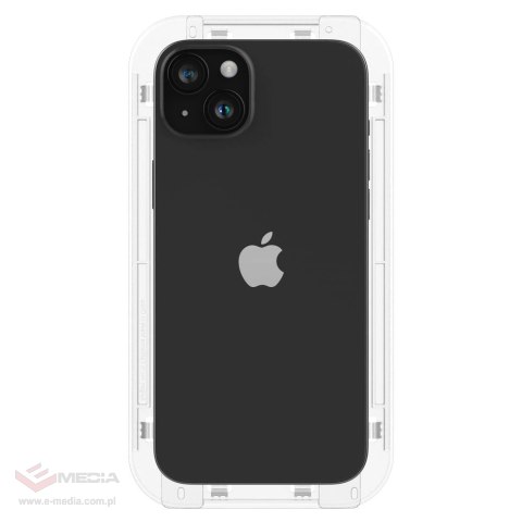 Szkło hartowane Spigen Glas.tR EZ Fit FC na iPhone 15 - czarne