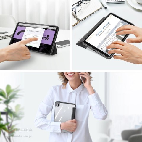 Etui z klapką podstawką Dux Ducis Toby do Samsung Galaxy Tab A9 8.7'' - czarne