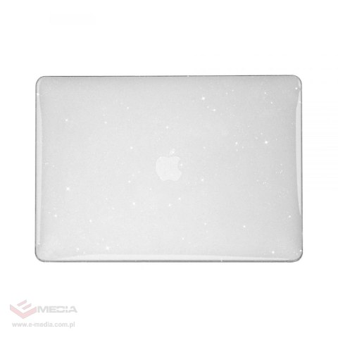 Etui Tech-Protect SmartShell na MacBook Air 13" 2018-2020 - przezroczysto-brokatowe