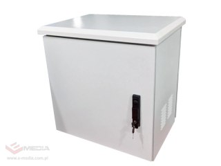 Zewnętrzna szafka rack wisząca 19" 42U 600x600, 4 belki nośne, 4 przepusty kablowe, kolor szary ALANTEC
