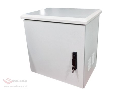 Zewnętrzna szafka rack wisząca 19" 6U 600x450, 4 belki nośne, 4 przepusty kablowe, kolor szary ALANTEC Zewnętrzna szafka rack wisząca 19" 6U 600x450, 4 belki nośne, 4 przepusty kablowe, kolor szary ALANTEC