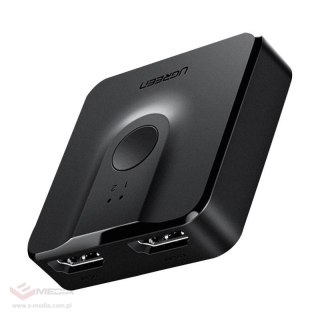 Przełącznik Switch UGREEN CM217 2w1 HDMI 2.0 20cm (czarny)