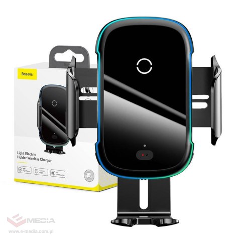 Uchwyt samochodowy BASEUS Light Electric Qi (czarny)