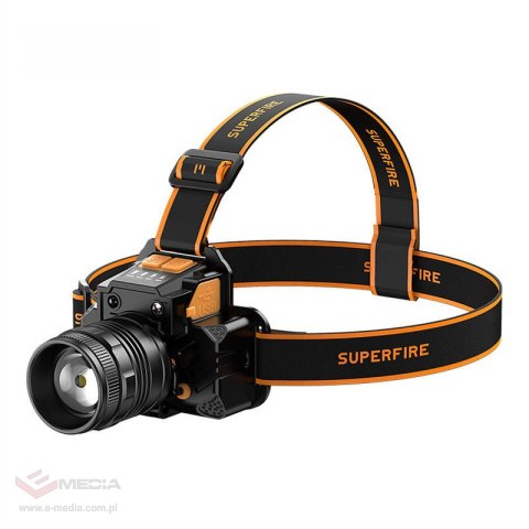 Latarka czołowa SUPERFIRE HL58 350lm USB