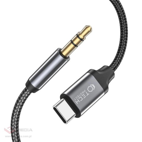 Kabel Tech-Protect UltraBoost audio USB-C / mini jack 3.5mm 1 m - czarny