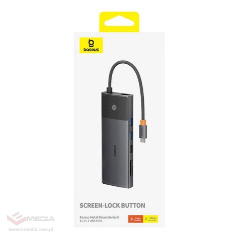 Adapter 11w1 Baseus Metal Gleam HUB USB-C