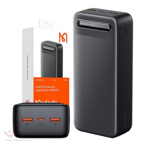 Powerbank MCDODO MC-3911 Digital Display 30000mAh 22.5W (czarny)