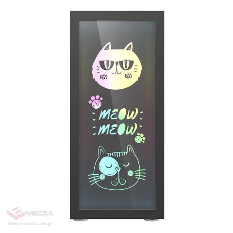 Obudowa komputerowa DARKFLASH DK210 Graffiti (czarna)