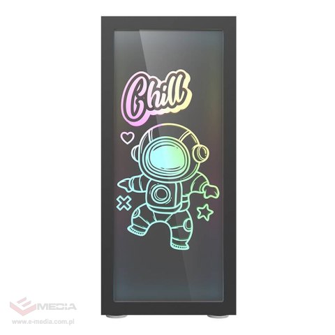 Obudowa komputerowa DARKFLASH DK210 Graffiti (czarna)