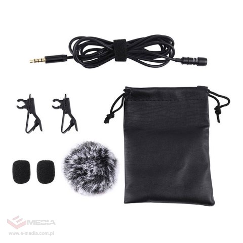 Mikrofon krawatowy PULUZ PU424 1,5m jack 3,5mm