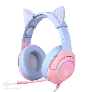 Słuchawki gamingowe ONIKUMA K9 (różowo-niebieskie)