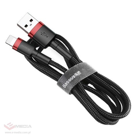Kabel BASEUS Cafule USB-A-Lightning 1m (czarno-czerwony)