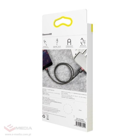 Kabel BASEUS Cafule USB-A-Lightning 1m (czarno-czerwony)