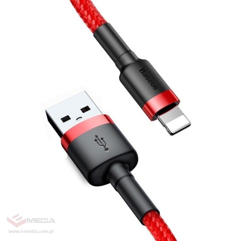 Kabel BASEUS Cafule USB-A-Lightning 1m (czerwony)