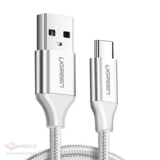 Kabel UGREEN US288 USB do USB-C, QC3.0, 0.25m (biały)