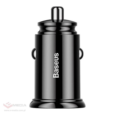 Ładowarka samochodowa BASEUS Circular 30W 5A 2xUSB QC3.0 (czarna)