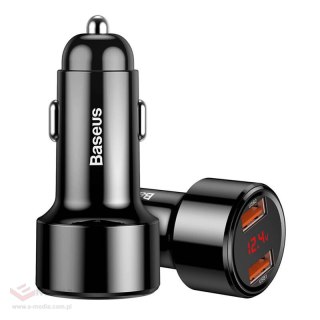Ładowarka samochodowa BASEUS Magic 45W 2x USB QC 3.0 (czarna)